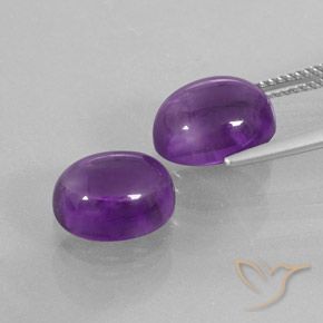 8.10克拉天然紫水晶，椭圆形，透明