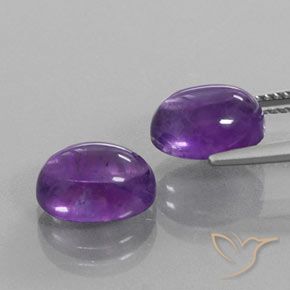 6.37克拉天然紫水晶，椭圆形，透明