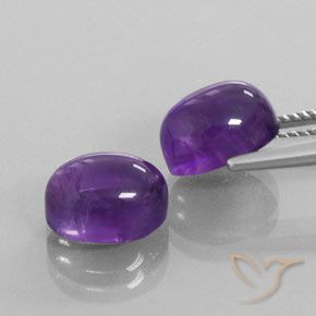7.61克拉天然紫水晶，椭圆形，透明