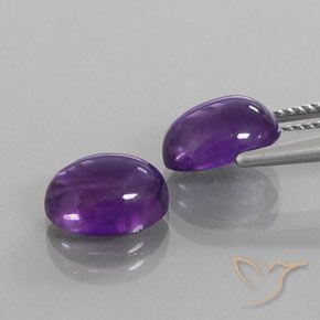 5.47克拉天然紫水晶，椭圆形，透明