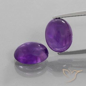 5.23克拉天然紫水晶，椭圆形，透明