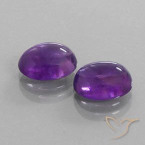 5.23克拉天然紫水晶，椭圆形，透明