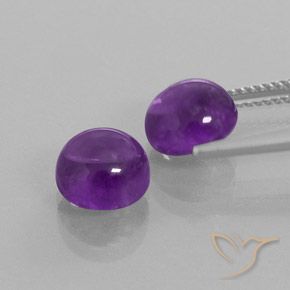 4.92克拉天然紫水晶，圆形的，透明