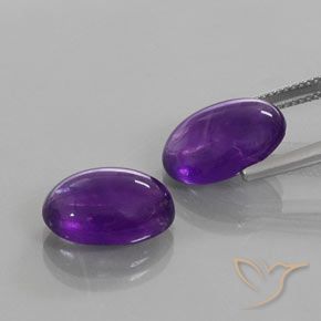 12.26克拉天然紫水晶，椭圆形，透明
