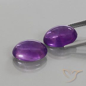 12.26克拉天然紫水晶，椭圆形，透明
