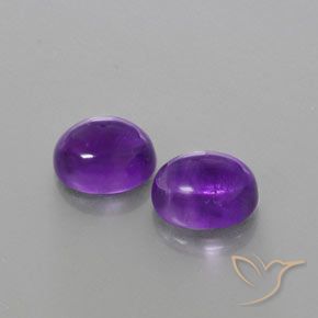 6.14克拉天然紫水晶，椭圆形，透明