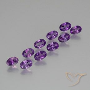 4.10克拉天然紫水晶，椭圆形，VS