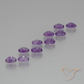 4.10克拉天然紫水晶，椭圆形，VS