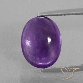 5.10ct 天然 深紫罗兰色 紫水晶, 椭圆形, 透明/半透明