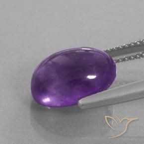 5.10克拉天然紫水晶，椭圆形，透明/半透明
