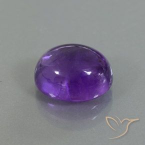3.74克拉天然紫水晶，椭圆形，透明/半透明