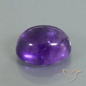 3.56克拉天然紫水晶，椭圆形，透明/半透明