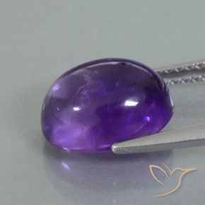 3.56克拉天然紫水晶，椭圆形，透明/半透明