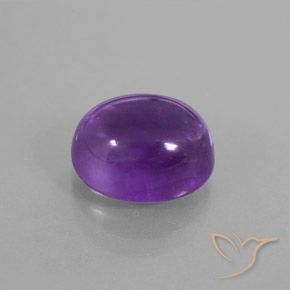 4.27克拉天然紫水晶，椭圆形，透明/半透明