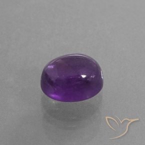 4.10克拉天然紫水晶，椭圆形，透明/半透明