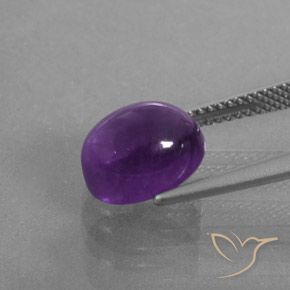4.10克拉天然紫水晶，椭圆形，透明/半透明