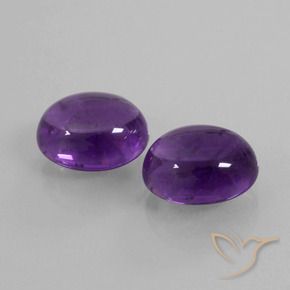 8.12克拉天然紫水晶，椭圆形，透明
