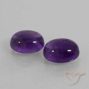 8.17克拉天然紫水晶，椭圆形，透明
