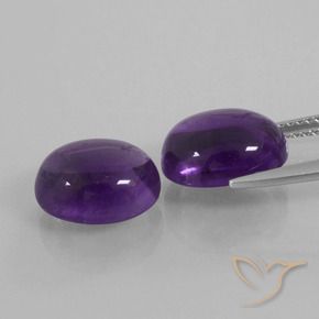 8.17克拉天然紫水晶，椭圆形，透明