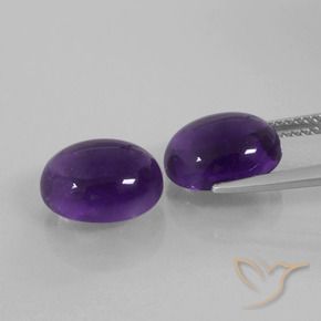 6.90克拉天然紫水晶，椭圆形，透明