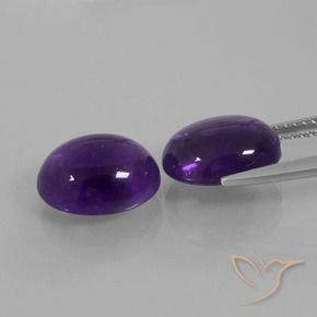 7.27克拉天然紫水晶，椭圆形，透明