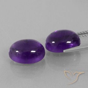8.09克拉天然紫水晶，椭圆形，透明