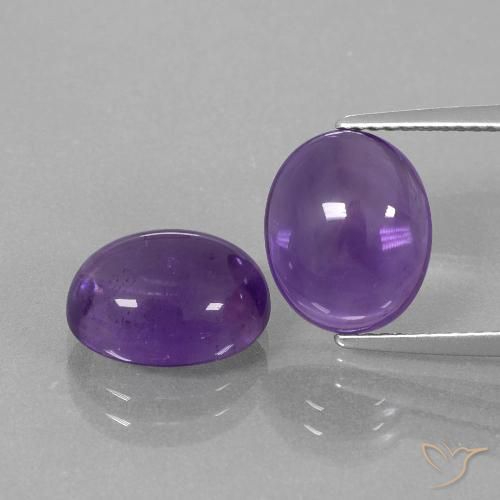 7.80ctw 天然 中紫 紫水晶, 椭圆形, 透明