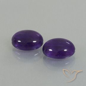 6.87克拉天然紫水晶，椭圆形，透明