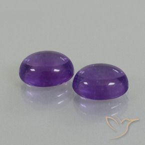 7.76克拉天然紫水晶,椭圆形,透明