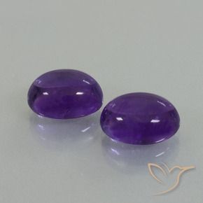 7.84克拉天然紫水晶，椭圆形，透明