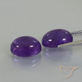 7.84克拉天然紫水晶，椭圆形，透明