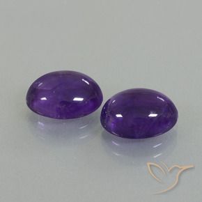 6.87克拉天然紫水晶，椭圆形，透明