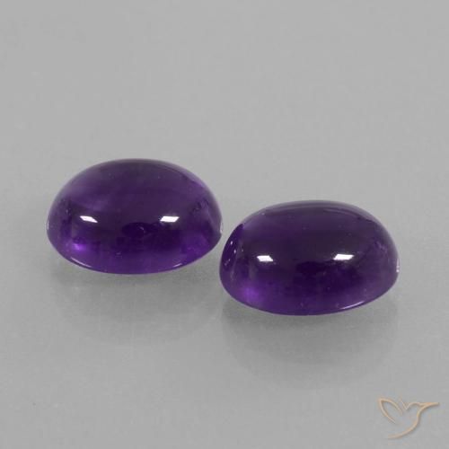 5.56克拉天然紫水晶，椭圆形，透明