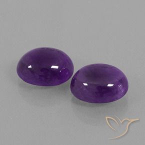 7.12克拉天然紫水晶，椭圆形，透明