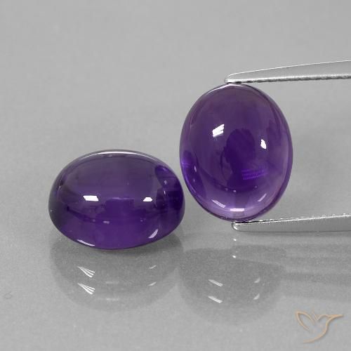 9.22克拉天然紫水晶，椭圆形，透明