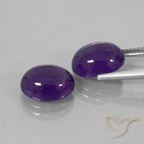 7.45克拉天然紫水晶，椭圆形，透明