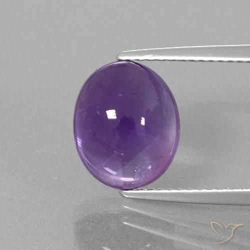 4.47克拉天然紫水晶，椭圆形，透明