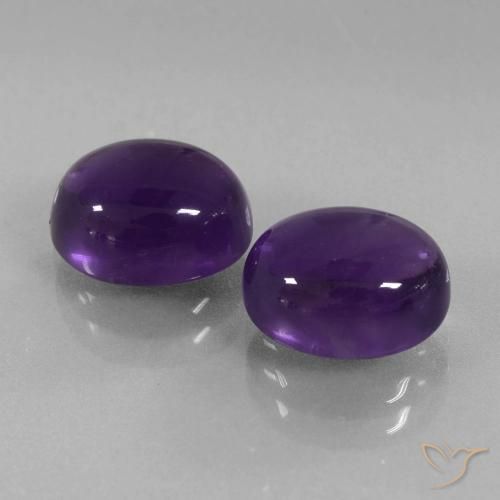 6.59克拉天然紫水晶，椭圆形，透明