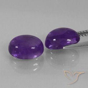 5.74克拉天然紫水晶，椭圆形，透明