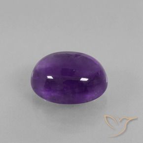 3.85克拉天然紫水晶，椭圆形，透明
