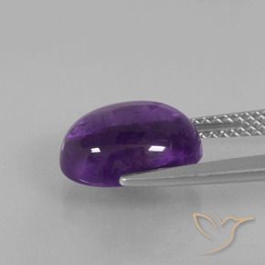 3.85克拉天然紫水晶，椭圆形，透明