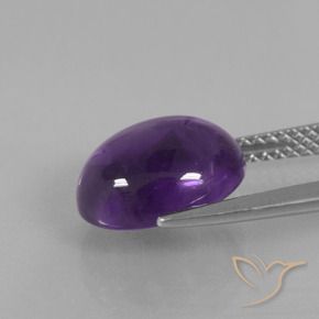 3.81克拉天然紫水晶，椭圆形，透明