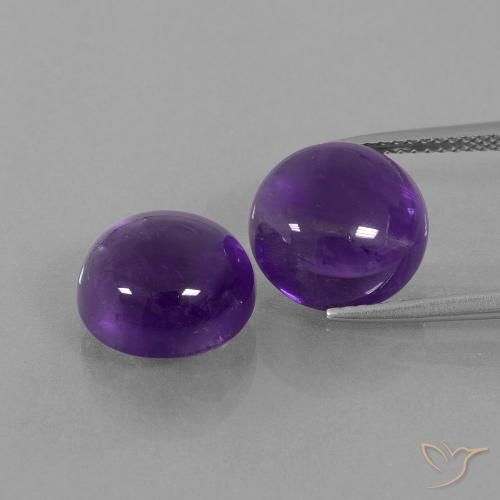 11.04克拉天然紫水晶，圆形的，透明