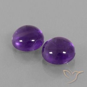 10.07克拉天然紫水晶，圆形的，透明