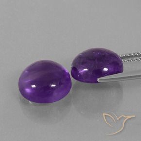10.07克拉天然紫水晶，圆形的，透明