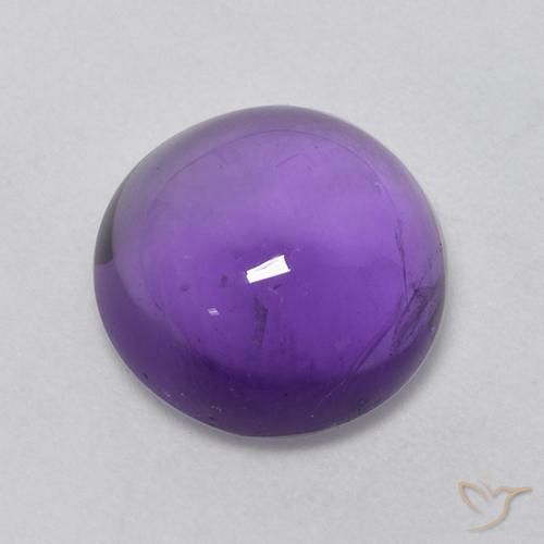 4.55克拉天然紫水晶，圆形的，透明