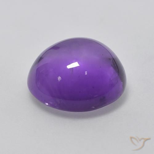 4.55克拉天然紫水晶，圆形的，透明