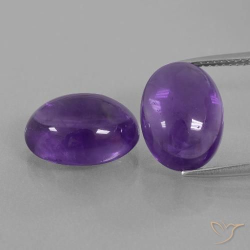 12.81克拉天然紫水晶，椭圆形，透明