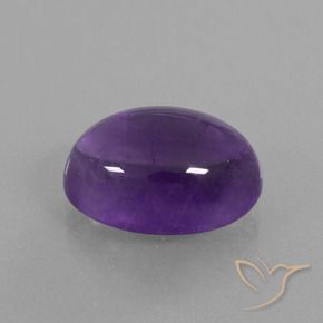 6.95克拉天然紫水晶，椭圆形，透明