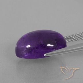6.95克拉天然紫水晶，椭圆形，透明